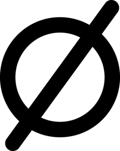 Empty Set Mathematical Symbol Outline Icon Svg Set, Free Vectors File
